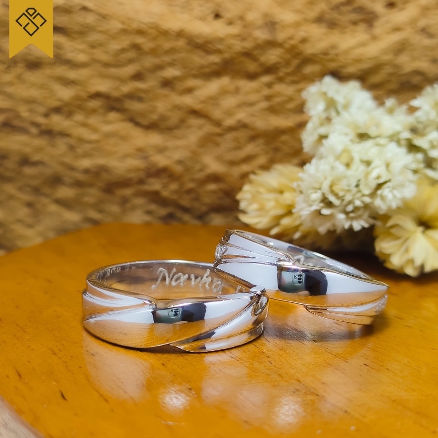 cincin Couple Perak Cincin Tunangan Perak Cincin Lamaran Perak Berkualitas terbaru 