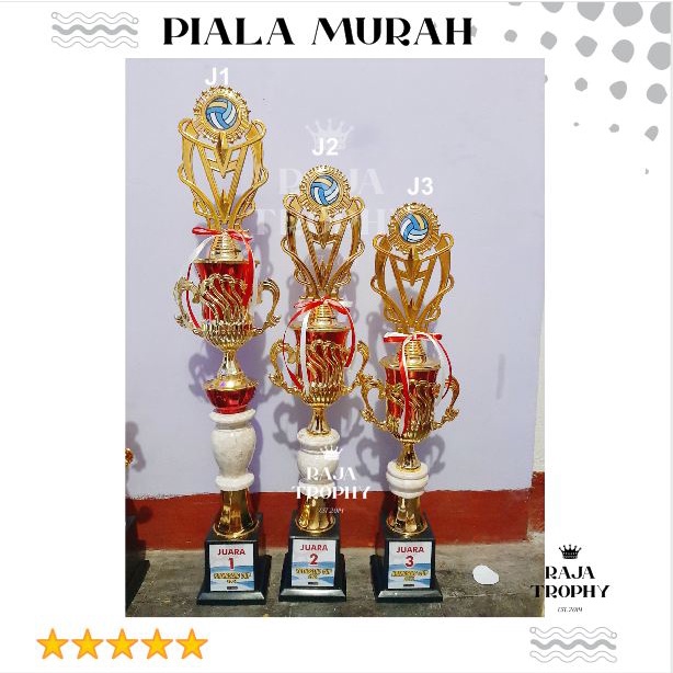 PIALA KAKI 1 SET JUARA 1-3 TROPHY MARMER