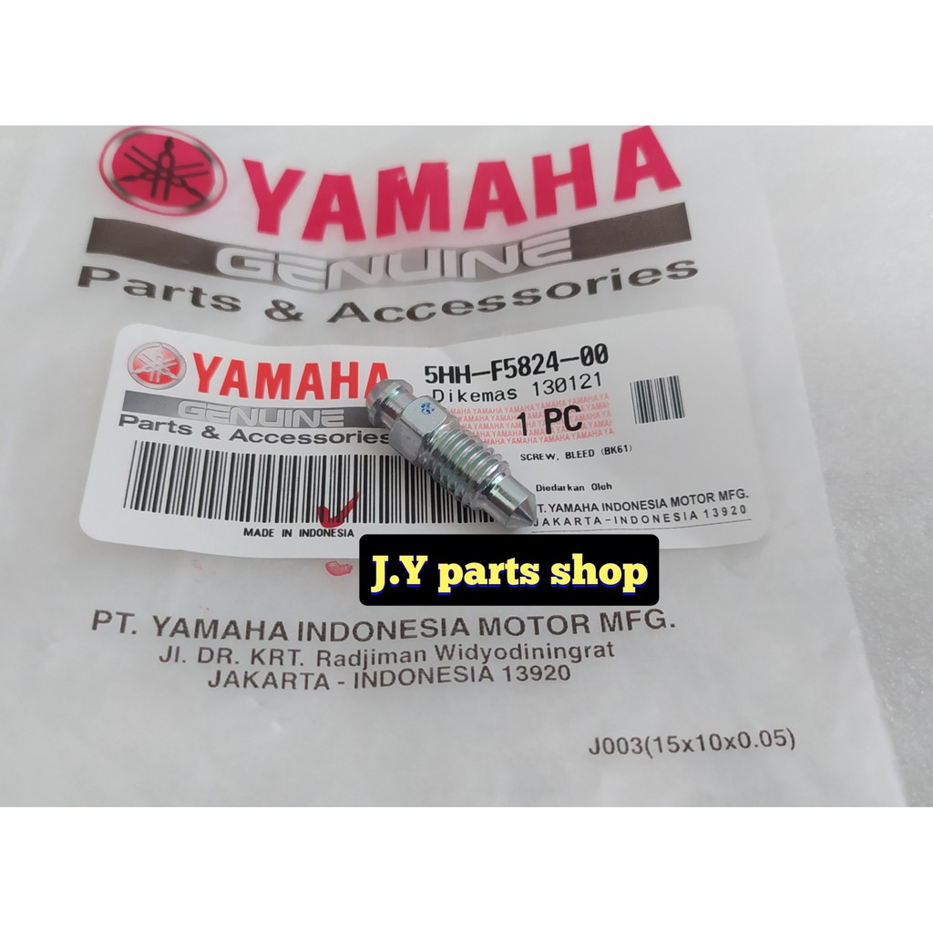 BAUT NEPL NEPEL PEMBUANGAN BUANGAN ANGIN KALIPER BELAKANG R15 VVA V3 MT15 XSR VIXION R WR 155 ORIGINAL YGP 5HH-F5824-00