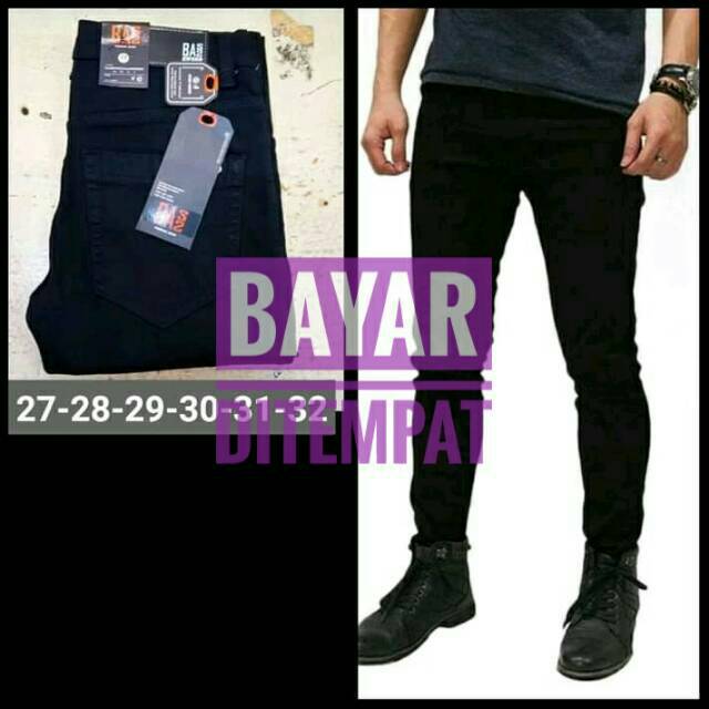 BAYAR DITEMPAT Celana pensil soft jeans pria