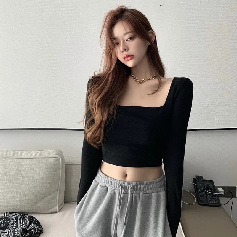 PUFFIE TOP/LENGAN PANJANG/CROP TOP