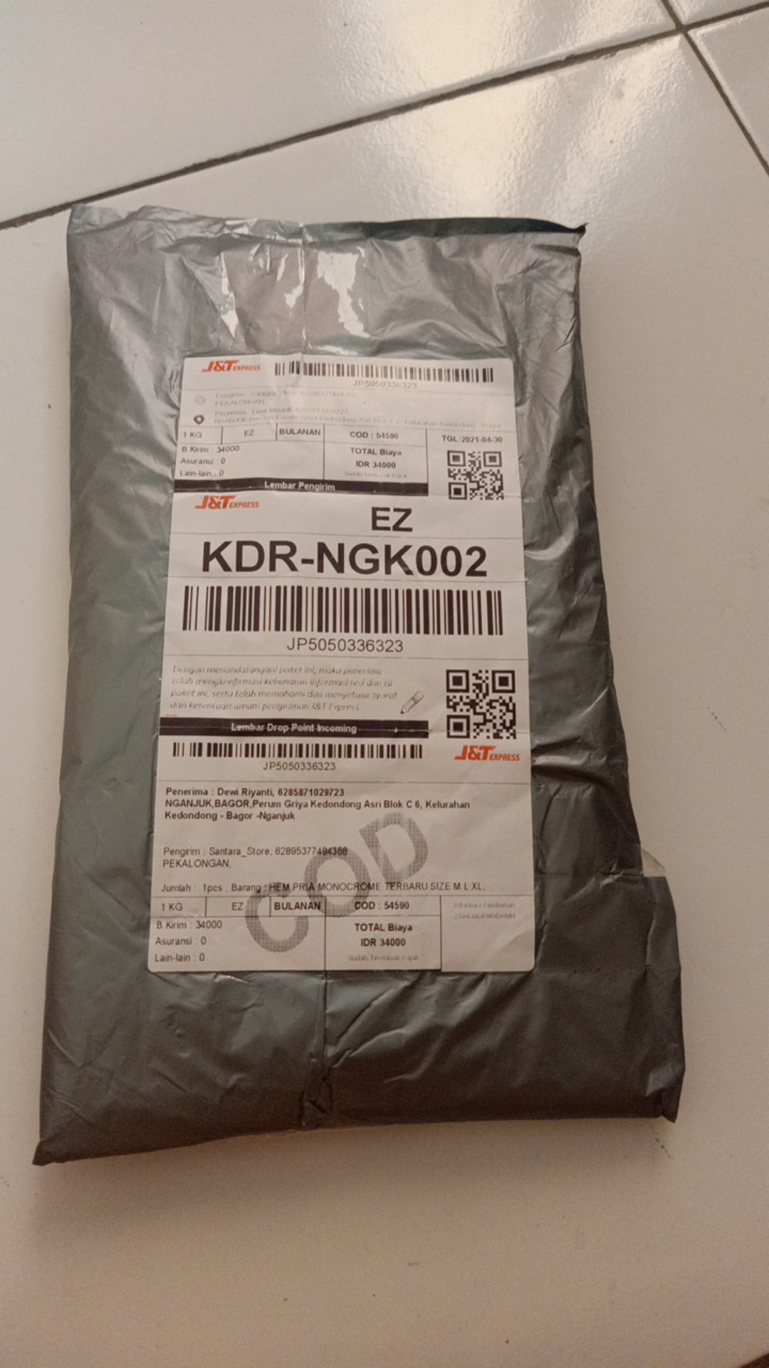 Hem Pria Batik  Monocrome Lengan Pendek Terbaru Size M.l.xl, Kemeja Batik, Baju Batik Pria Terbaru