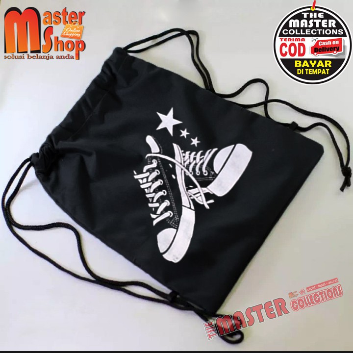 Tas Serut Sepatu / Drawstring / Tas Tali / Tas Stringbag Gym Olahraga ( MURAH BISA COD )