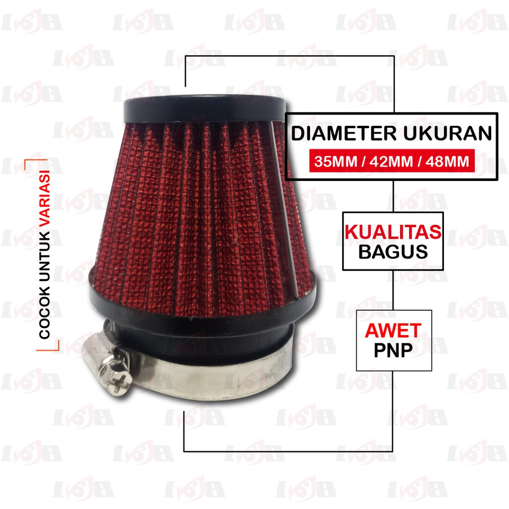 Open Filter Udara Saringan Karburator K&amp;N PE 24 26 28 KNN 35mm 42mm 48mm