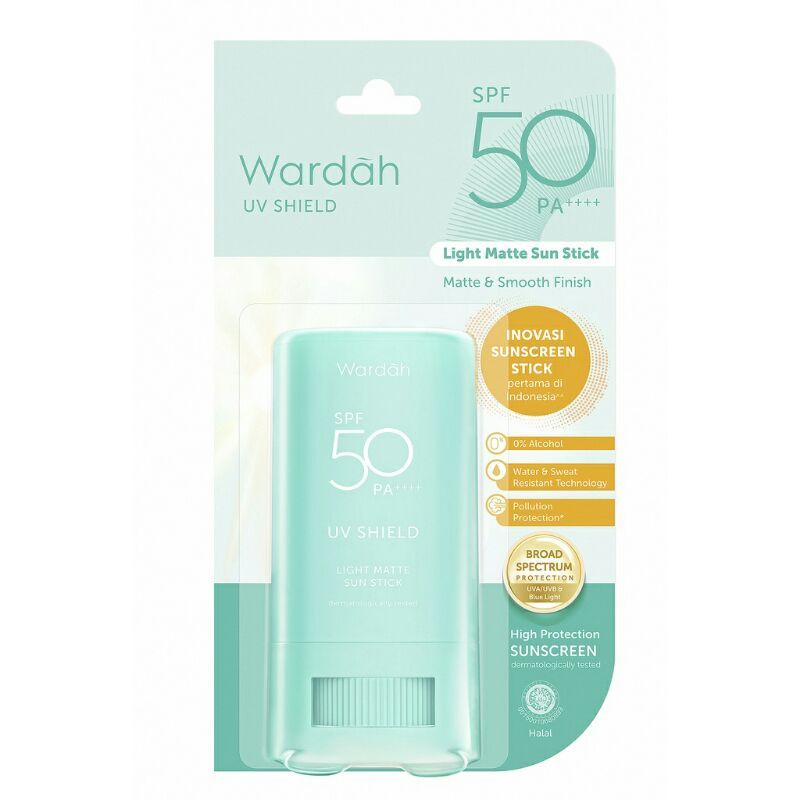 WARDAH UV Shield Light Matte Sun Stick SPF 50 PA++++ 22gr (Sunscreen)