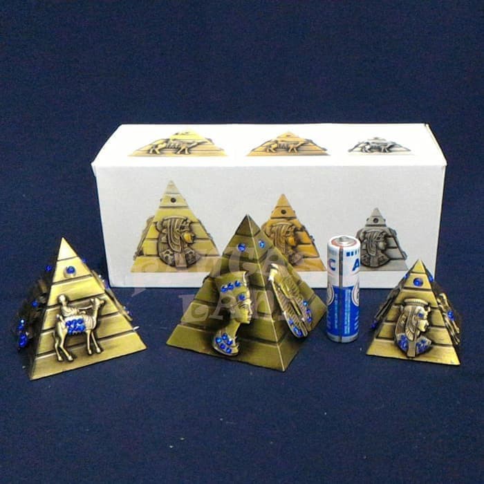 Super Hot! PAJANGAN MINIATUR PIRAMIDA MESIR, MINIATURE PYRAMID EGYPT ISI 3 Terbatas!