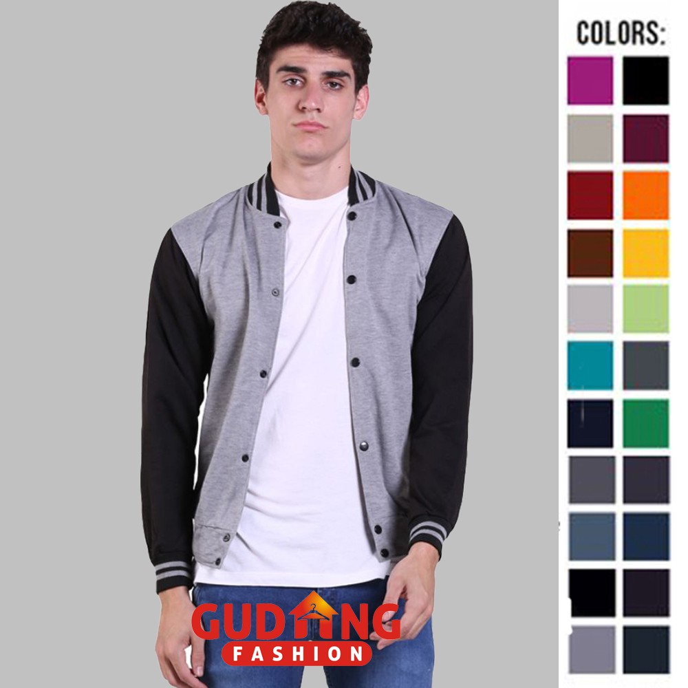 Jacket Distro Model Baseball Banyak Warna - JAK (COMB)