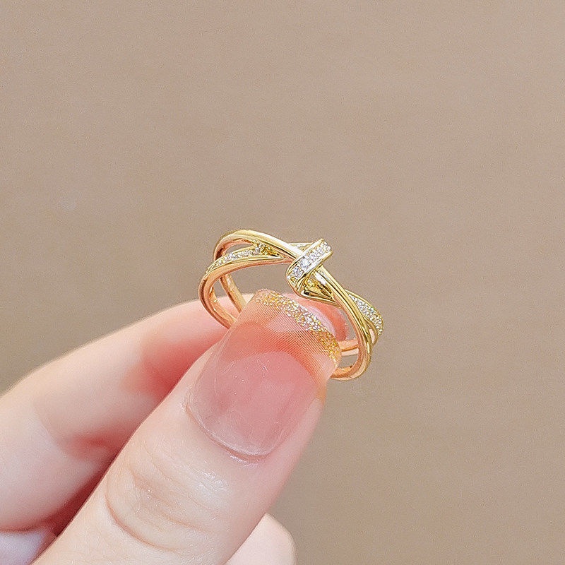 Cincin titanium wanita emas korea ring xuping lucu ring for women