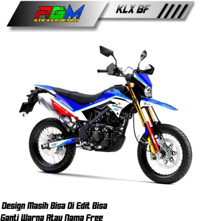 Decal Sticker Klx Bf/Dtracker Full Body Motif Mandalika