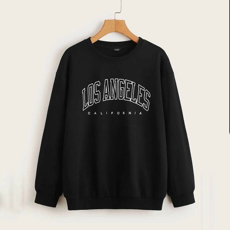 LOS ANGELES SWEATER OVERSIZE CREWNECK OBLONG WANITA SWEATER WANITA SWEATER PRIA
