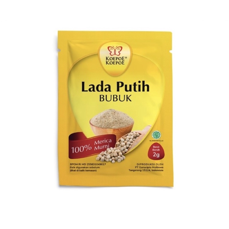 

koepoe-koepoe lada putih bubuk renceng 10x2g