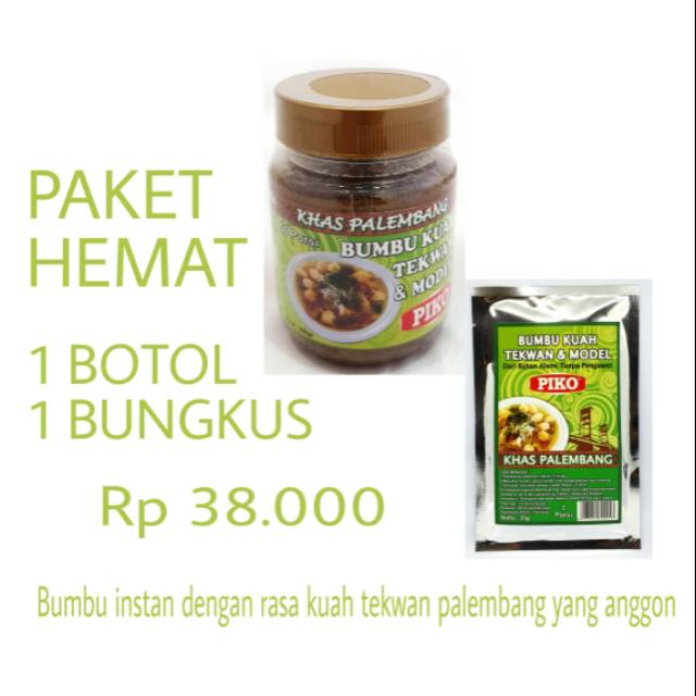 

BUMBU INSTAN KUAH TEKWAN PIKO TEKWAN MODEL PEMPEK PALEMBANG 35Gr