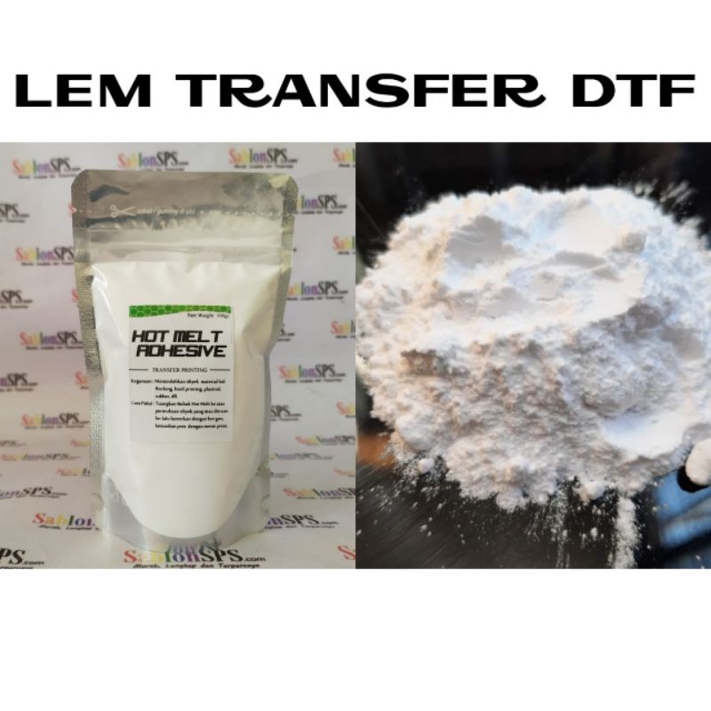 HOT MELT POWDER ADHESIVE TRANSFER LEM BUBUK TRANSFER PRINTING 100GR