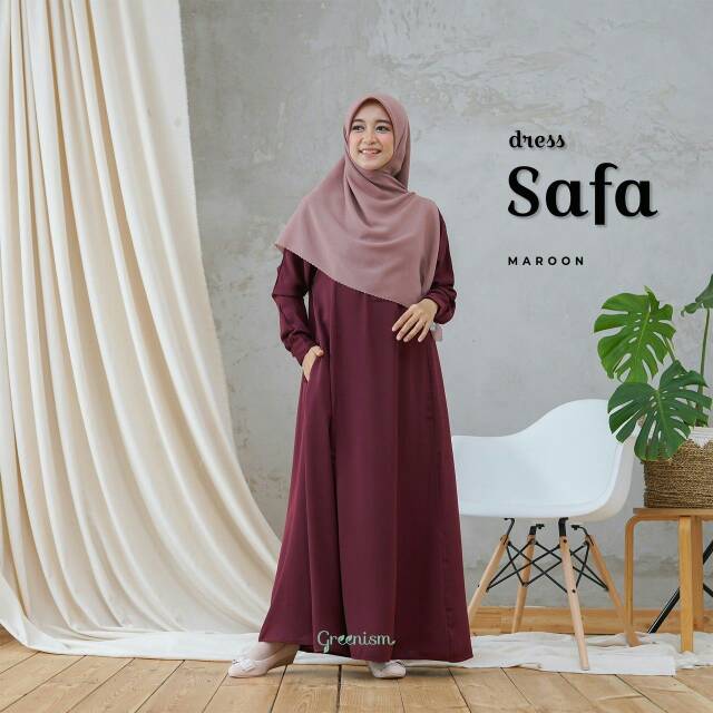 Safa dress / gamis syari/ fashion muslim / greenism