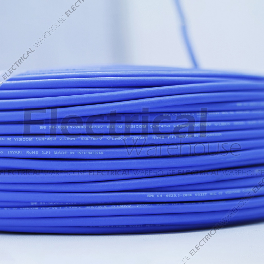 Kabel NYAF Serabut 1x2.5mm2 VISICOM SNI 50 Meter (2.5 2,5mm 1x2.5) 50M