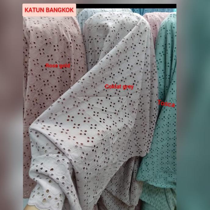 kain katun bangkok premium.katun bordir bangkok