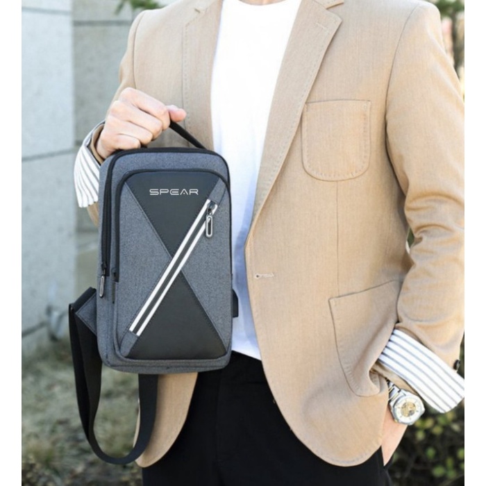 tas slempang pria / sling bag man SPEAR SB-2024 IMPORT ORIGINAL