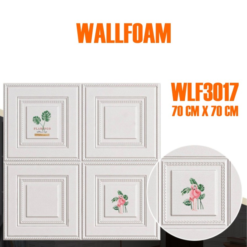 Wallpaper 3D Foam Wallpaper Timbul 3 Dimensi Tebal Wallfoam Dekorasi Rumah Premium High Quality GOSHOP88