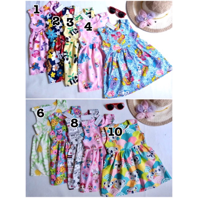 Overall dress kancing anak perempuan bahan katun catra dress smilee dress smile anak