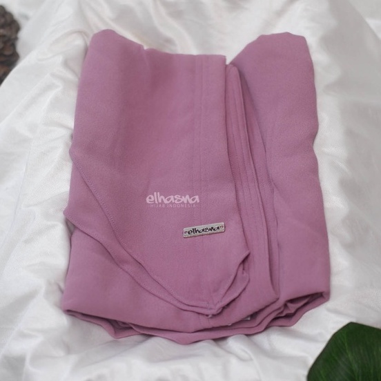 Hijab Instan XL Jumbo Hijab Ceruty 2 Layer Jilbab Instan  By Elhasna-UNGU