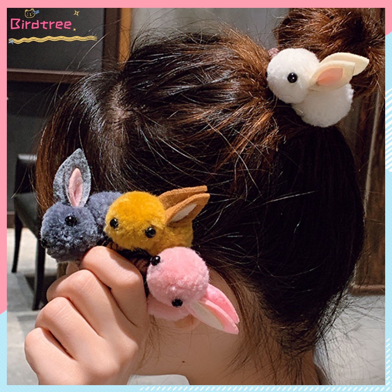 COD Jepit Rambut Anak Bayi Wanita  Korea Kelinci Rabbit Hair Accessories Lucu Karet Rambut Gadis Klip Karet Ready Stock