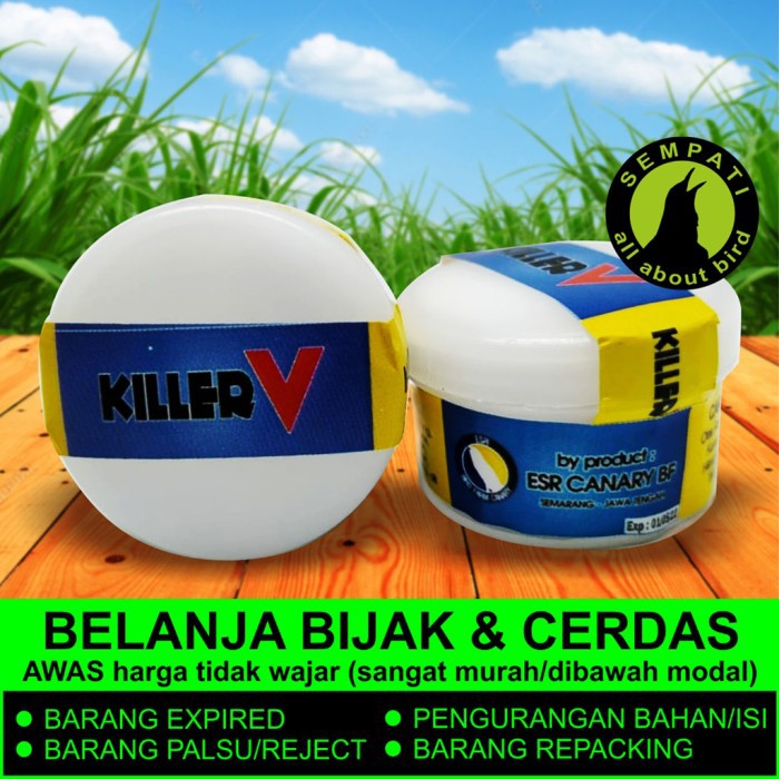 Murah KILLER V KILER V OBAT SALEP KAKI BURUNG KENARI BERJAMUR BULBUL KLRV Berkualitas