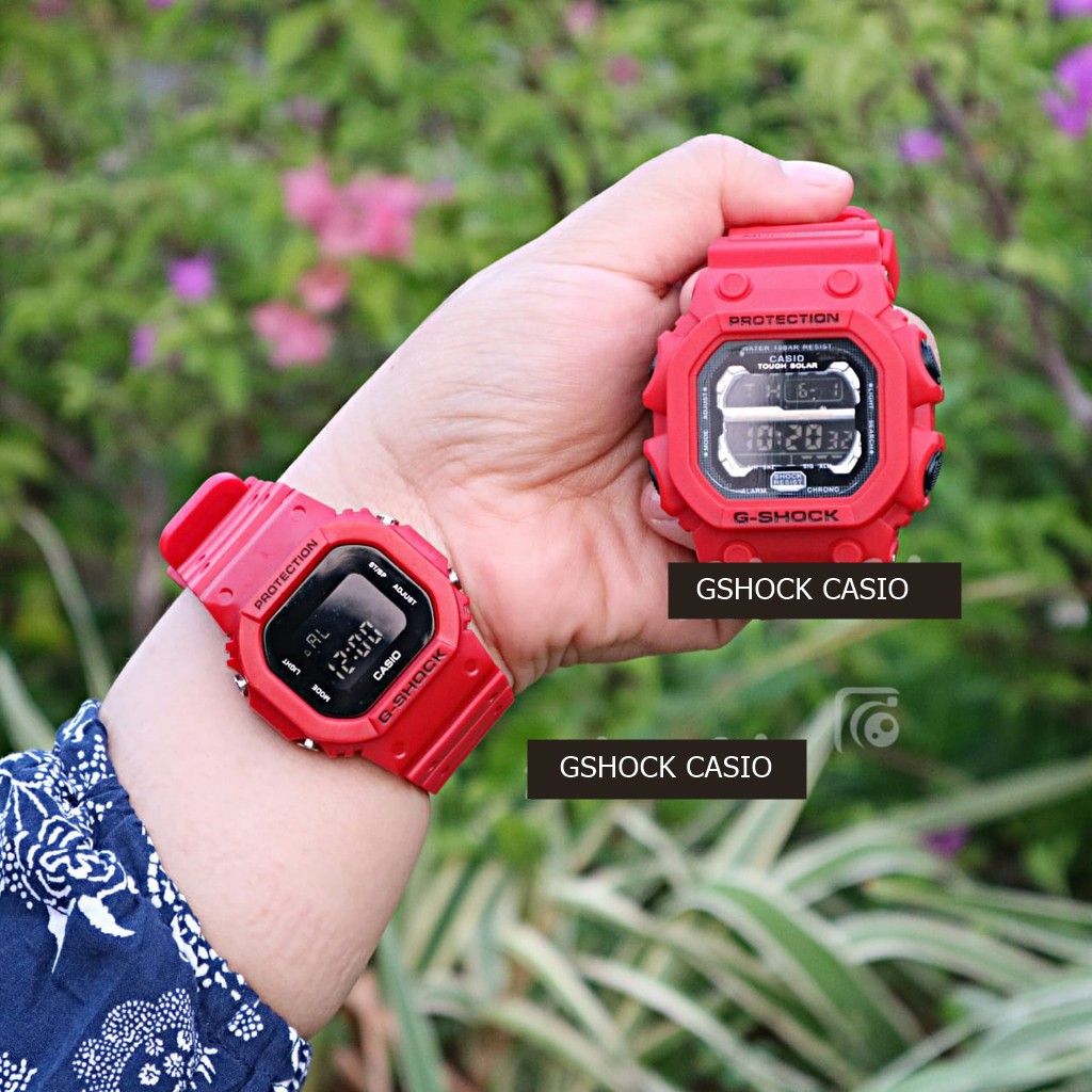 (COD) GX X DW COUPLE !! GSHOCK CASIO COUPLE GX 56 KINGKONG x DW5600 JAM TANGAN PRIA COUPLE DIGITAL FULL HITAM COUPLE TERLARIS