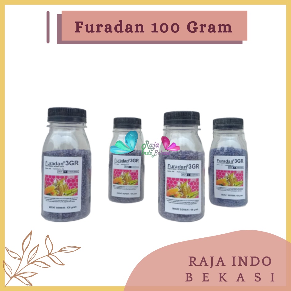 Rajaindobekasi Ori Furadan Botol 100 Gram Kemasan Repacking Furadan Obat Semut Anti Hama 3gr Insektisida Uret Akar Furadan 3gr 1kg 2kg 500 Gram