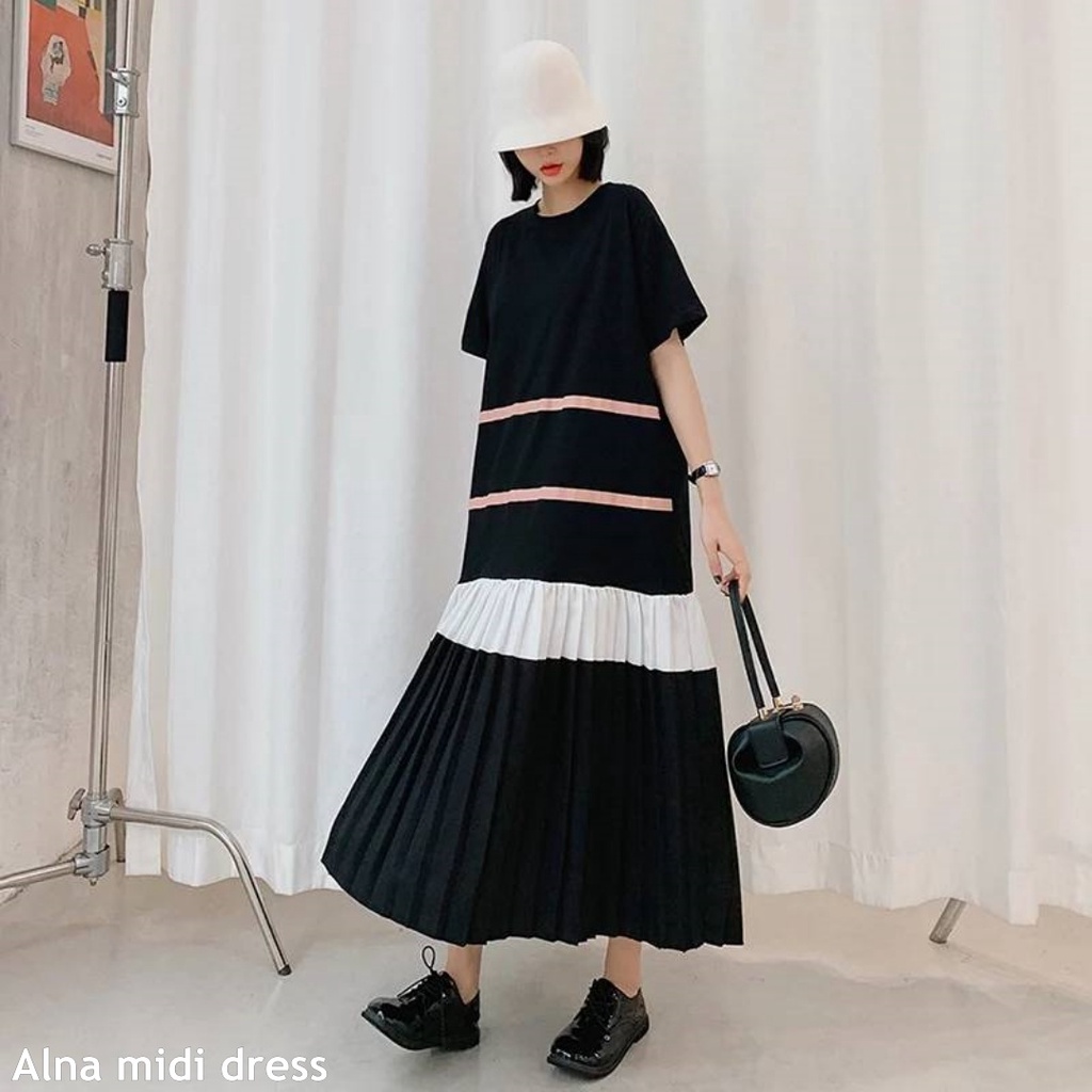 Alna midi dress - Thejanclothes