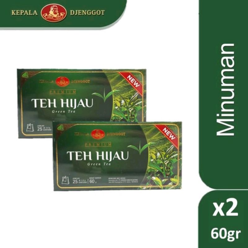 

Kepala Djenggot Teh Hijau Celup Premium 60gr x 2 Box