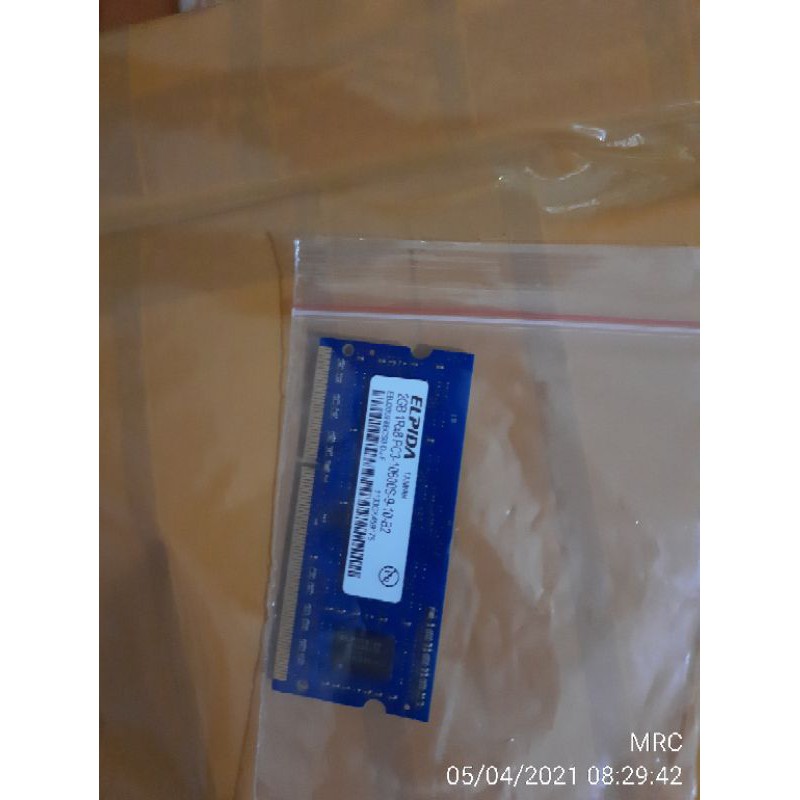 RAM LAPTOP ELPIDA DDR3 2GB/10600
