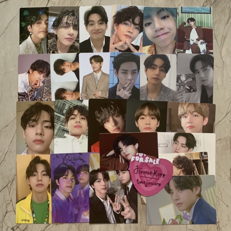 BTS V OFFICIAL PHOTOCARD ONLY ALBUM DVD BLURAY RARE HD TAEHYUNG TAE MOC MINI PC TEAR O MAUNG KERAMAS