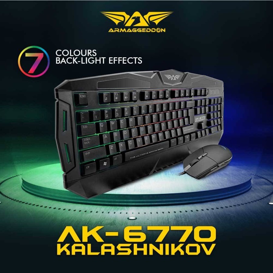 Keyboard Mouse Armaggeddon AK-6770 Wired 3200CPI | Armaggeddon AK6770