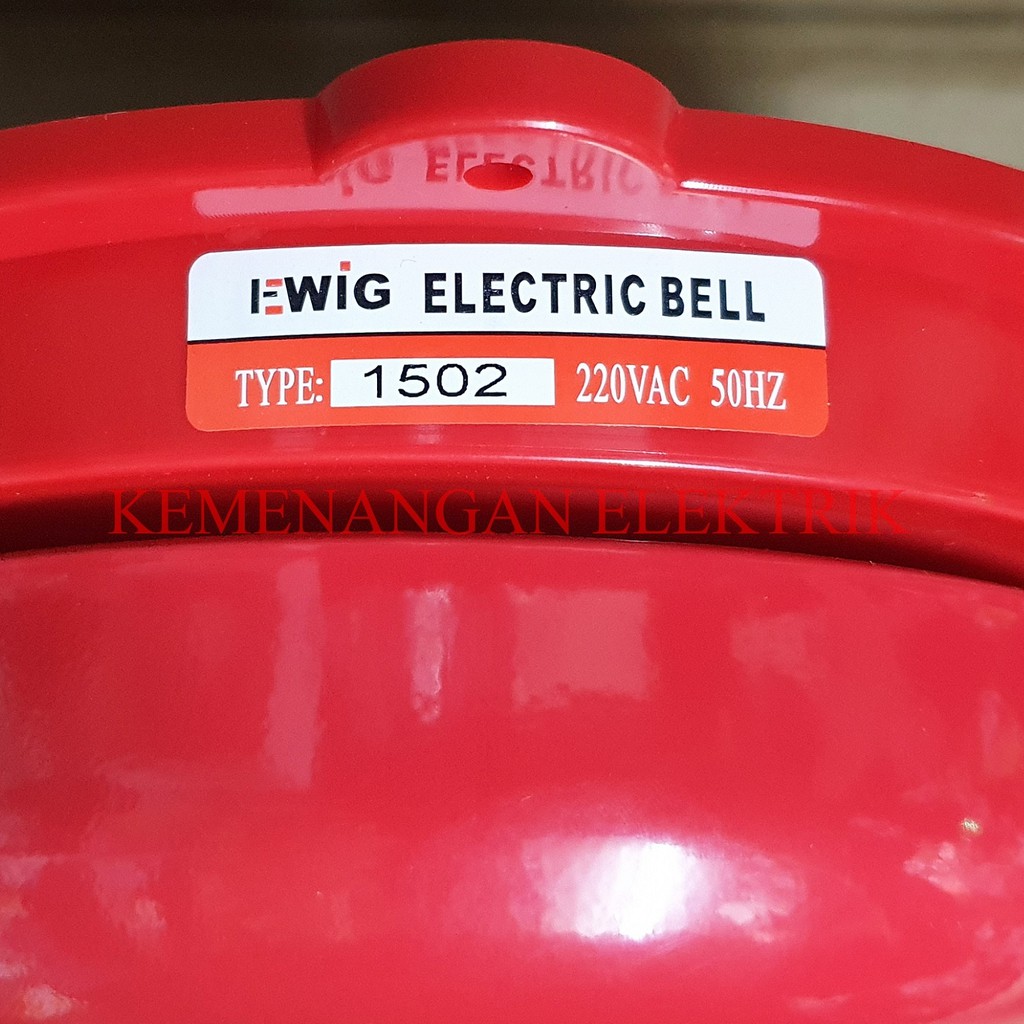 EWIG ROUND BELL / BEL KRING / ALARM 6&quot; 150MM / BEL SEKOLAH PABRIK 6 INCH 150 MM / ROUNDBELL 6INCH