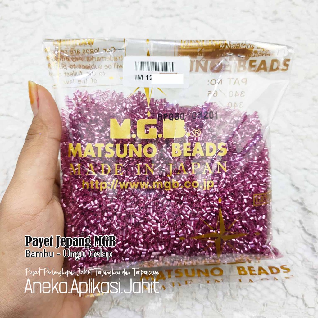 50 GRAM PAYET JEPANG MGB BAMBU / PASIR 803 UNGU GELAP