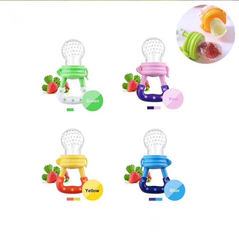 HOPE STORE - BAYAR DI TEMPAT - PAKET 2 IN 1 PROMO Botol Sendok Makan Bayi + Dot Bayi / Dot Buah - Warna Random