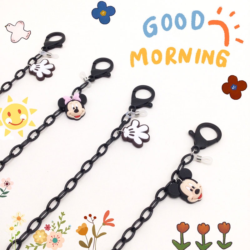 COD Korea Tali Topeng Anak Laki Disney Mickey Mouse Hand / Kalung Strap Masker anak wanita Lucu Tali Strap Masker Rantai Lanyard Kacamata