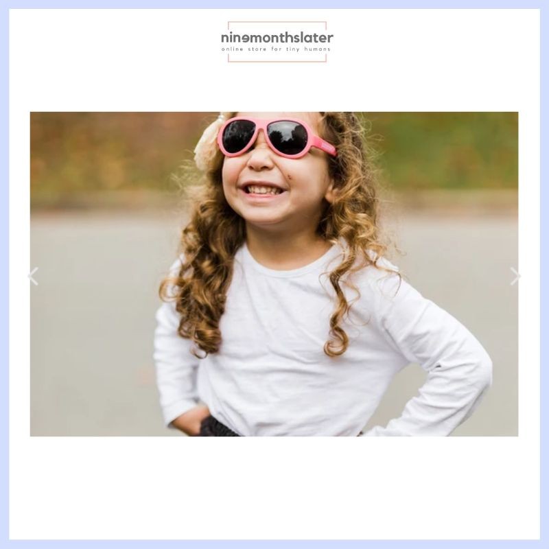 Babiators Two Tone Aviator Kacamata Hitam Anak Bayi Balita Toddler Sunnies Sunglasses Anti UV