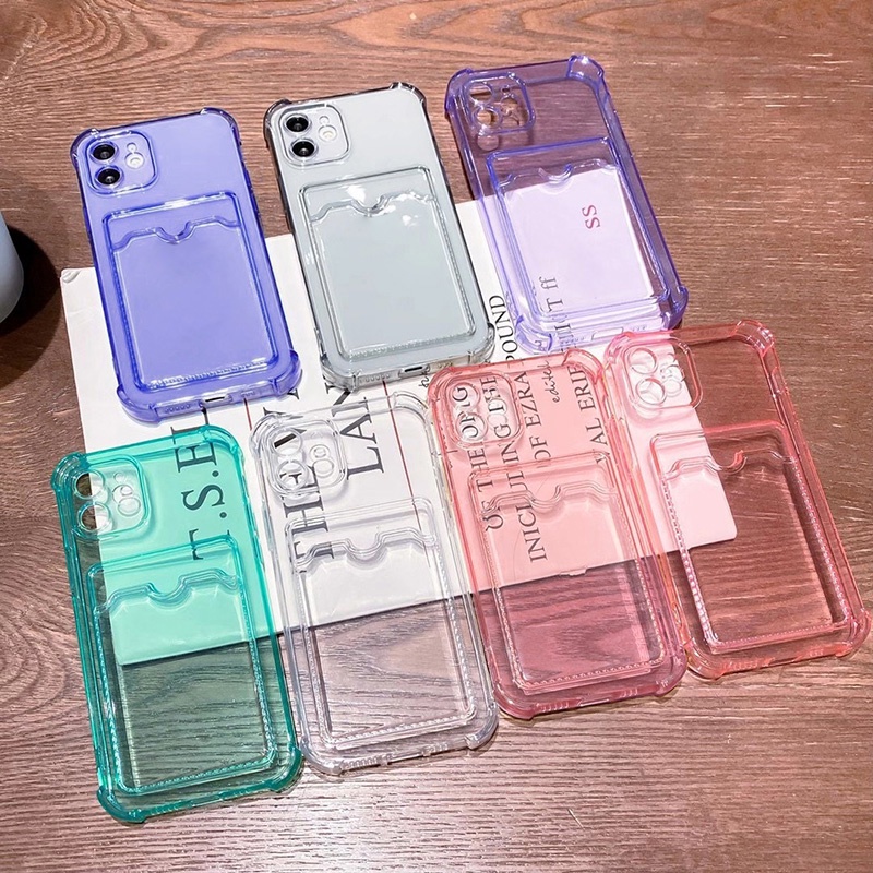 Case Lensa Transparan Warna Permen Untuk iPhone 12 13 11 Pro Max 7 8 Plus XR X XS