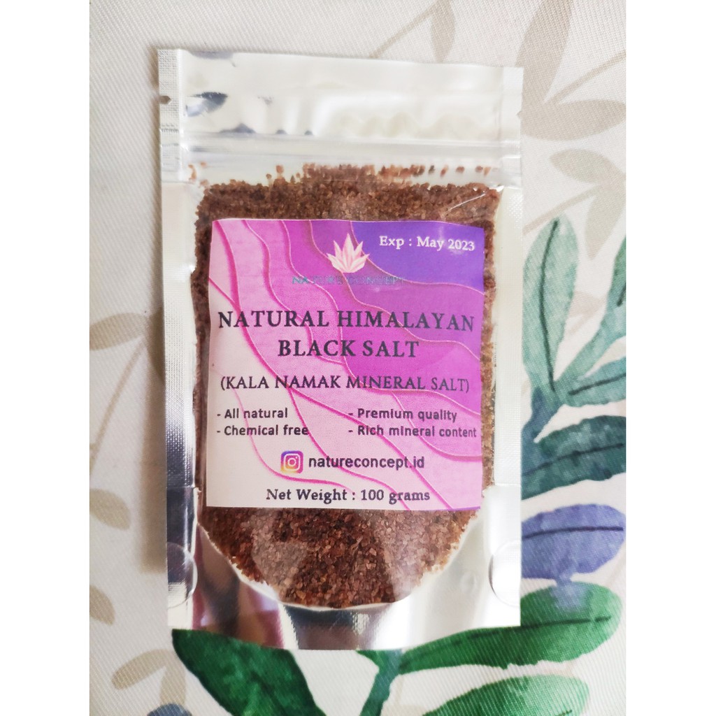 Himalayan Fine Black Salt Kala Namak Premium Quality HALUS 100 grams