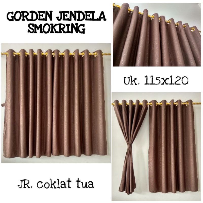 GORDEN JENDELA  PENDEK POLOS EMBOS MINIMALIS MURAH COD SMOKRING UK.T 120 dan T 150