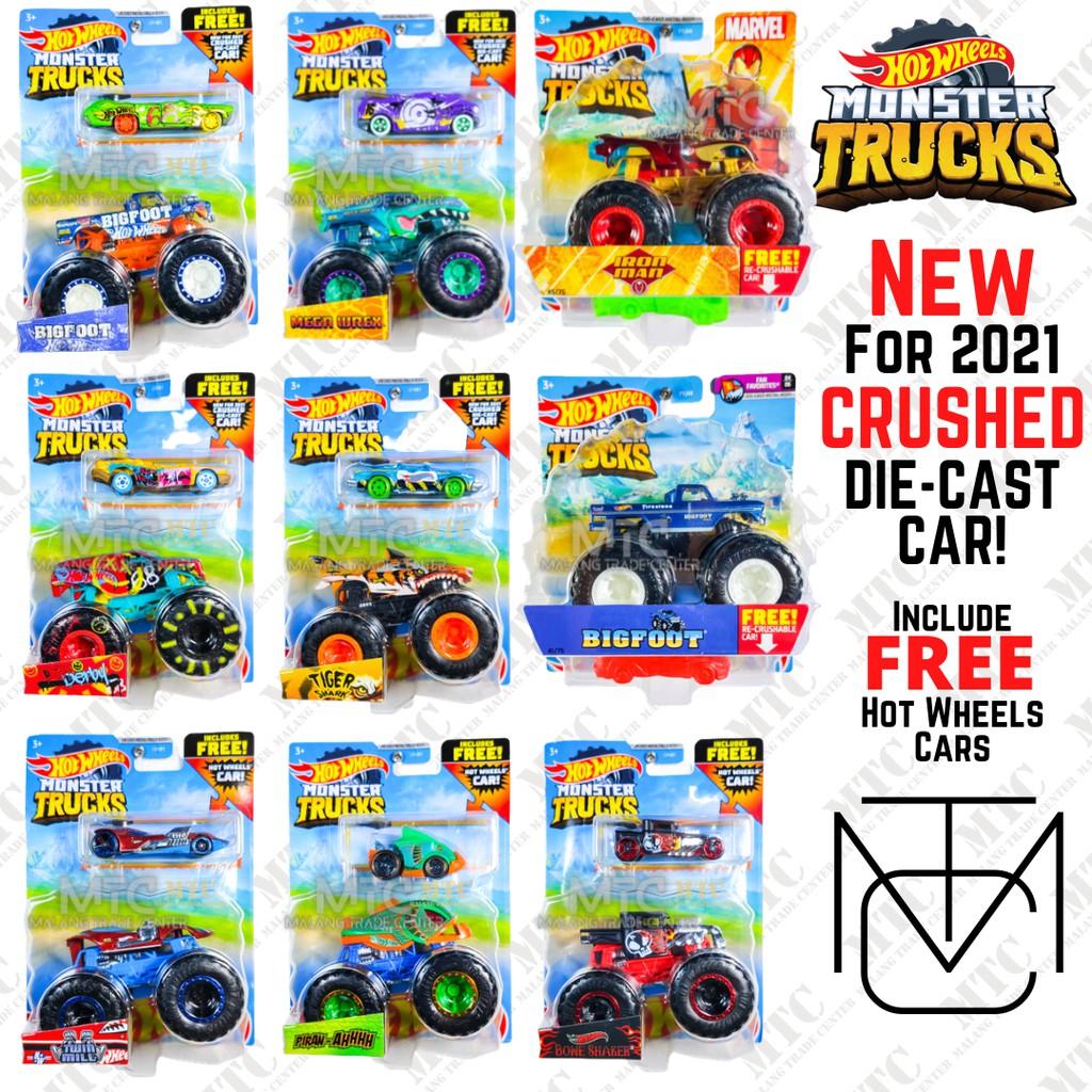 HOT WHEELS MONSTER TRUCKS ORIGINAL MATTEL DIJAMIN - MONSTER TRUK - MONSTER TRUCK