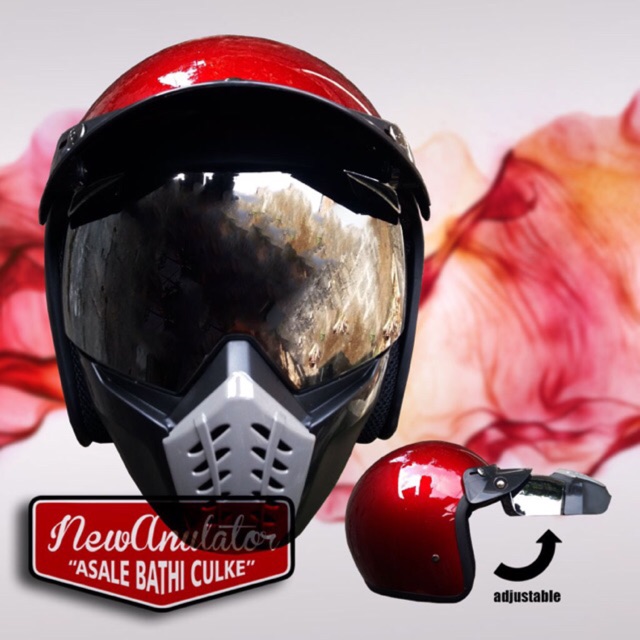 Goggle mask alien google cross retro antman cakil pet jpn arc hbc snail vespa zeus pelangi silver