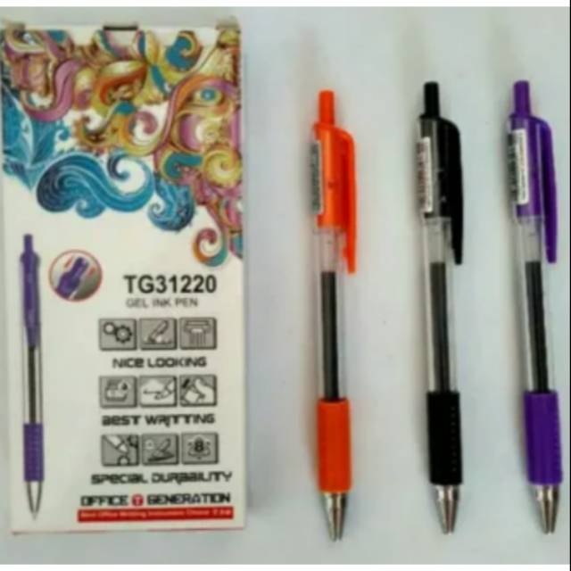 

Pulpen GEL INK TIZO 0,5 mm tinta hitam
