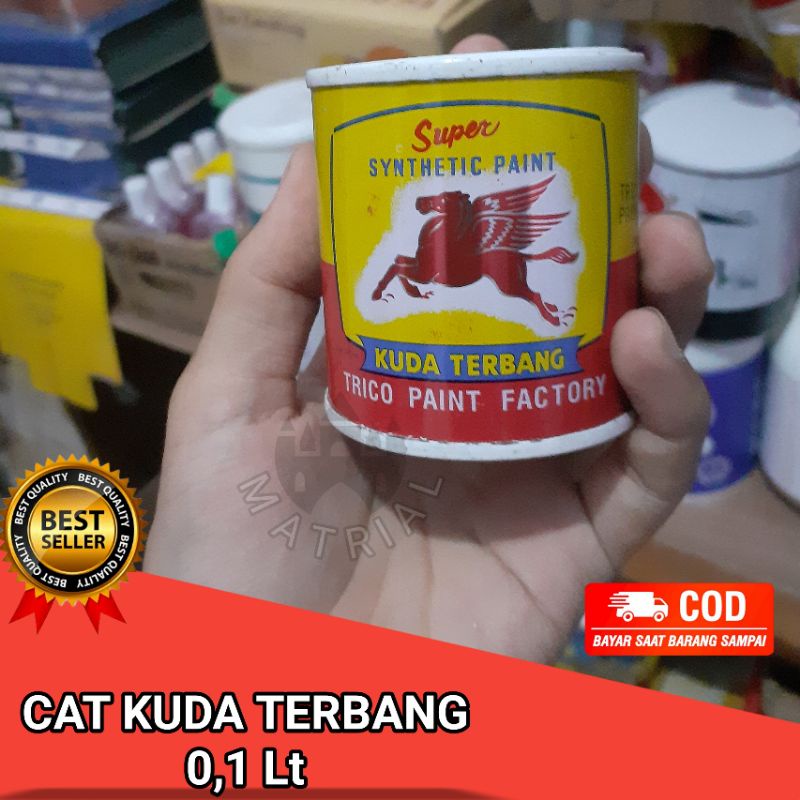 Cat Kuda Terbang / Cat Kuda Terbang Kaleng Kecil 0.1 Lt Kayu Besi / Cat Minyak