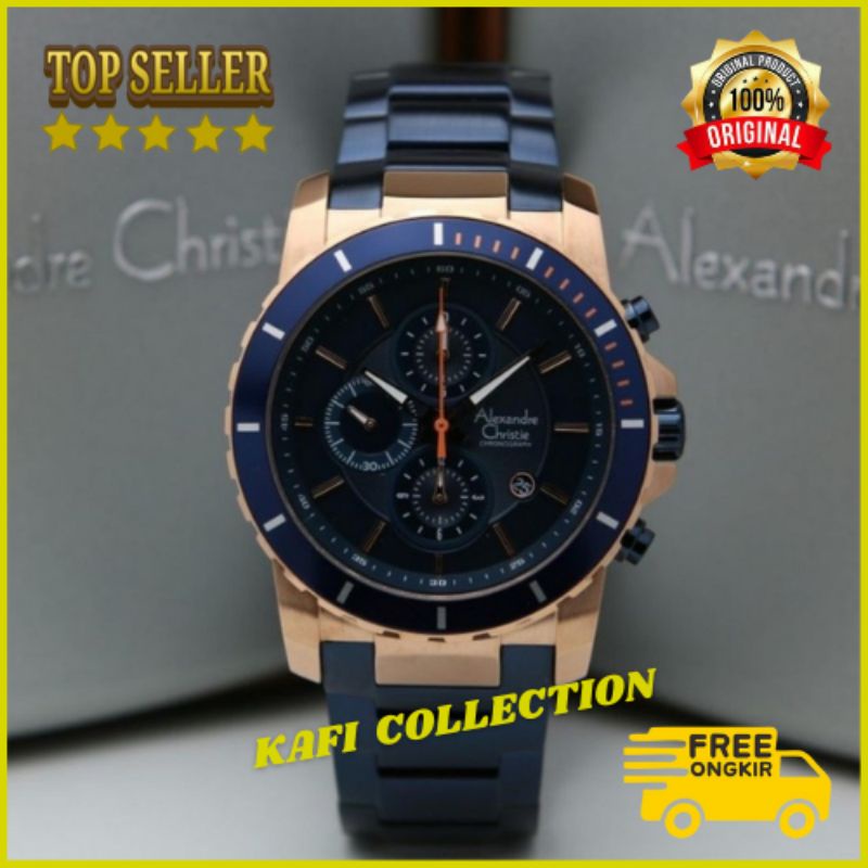 JAM TANGAN PRIA ALEXANDRE CHRISTIE ORIGINAL AC 6141 GARANSI RESMI/ALEXANDER CRISTIE COWOK AC6141