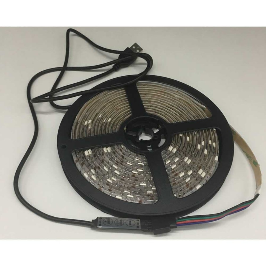 Lampu Led Strip 5050 RGB with USB Controller 3M - Multi-Color