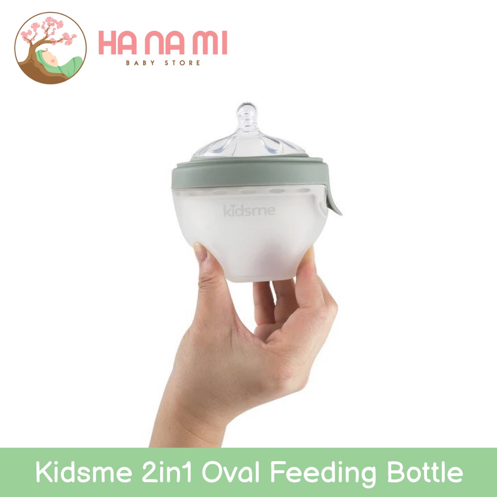 Kidsme 2 in 1 Oval Feeding Bottle