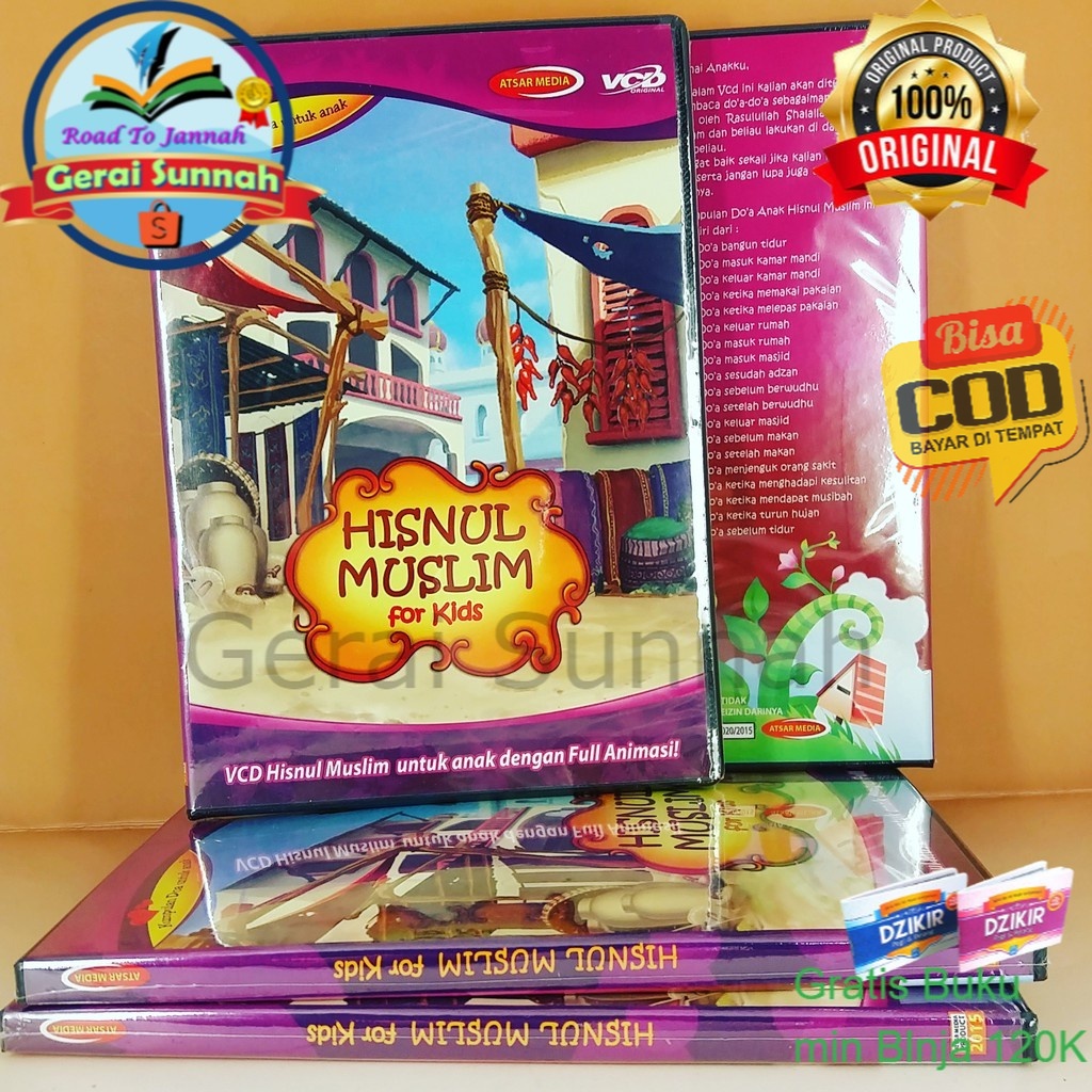 VCD Animasi Hisnul Muslim For Kid's - Kumpulan Doa Untuk Anak