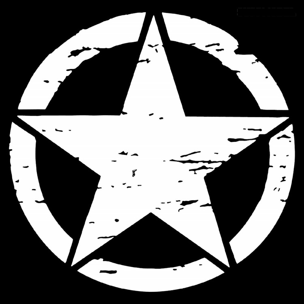 Stiker Decal Motif Bintang Dengan Perekat Untuk Dekorasi Body / Kap Mobil